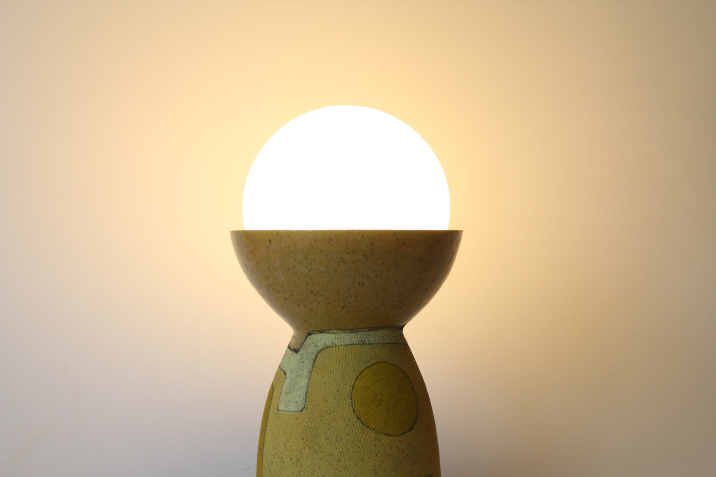Yellow Tabletop Lamp by Maya Melissa Rumsey