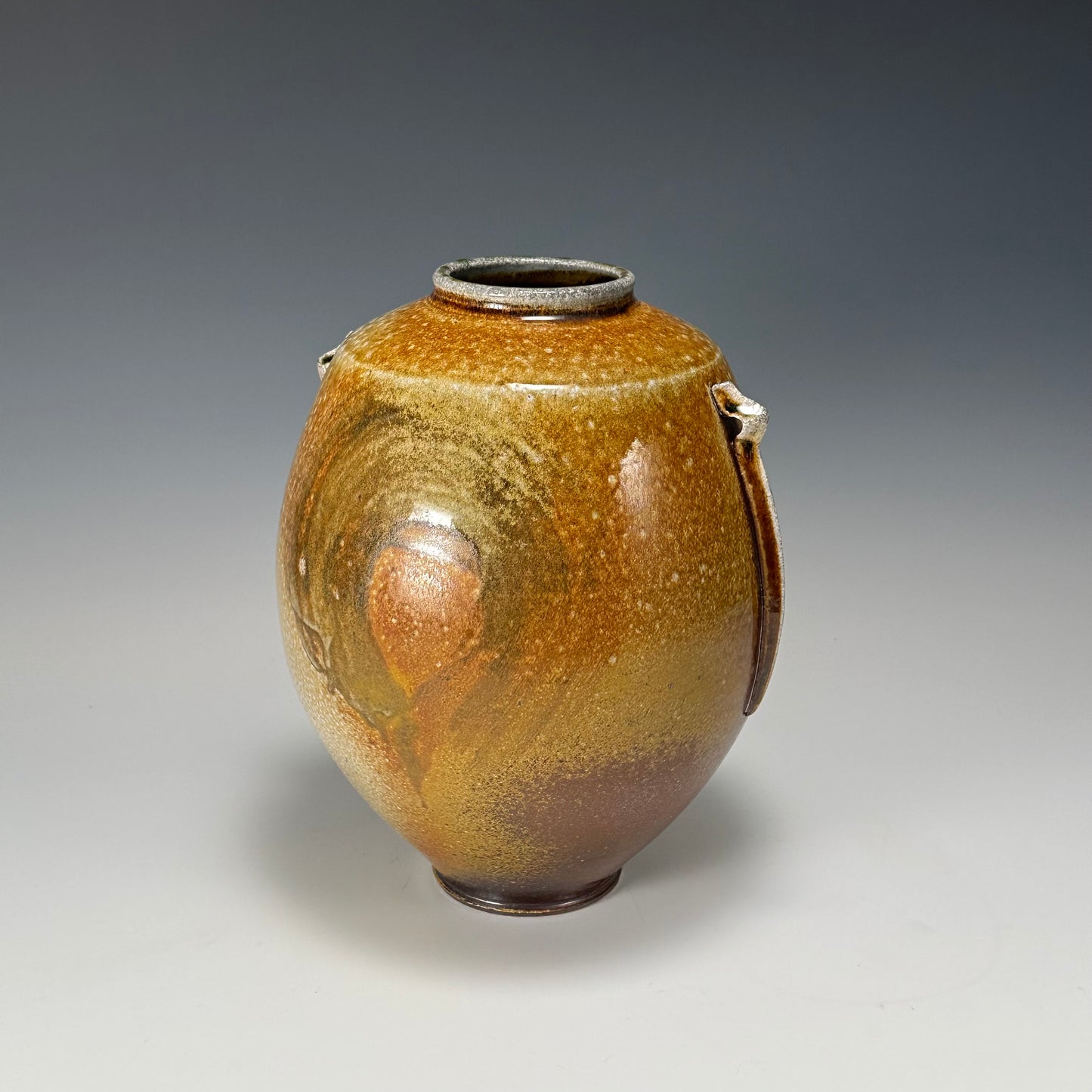 Soda fired vase by Chris Kelsey