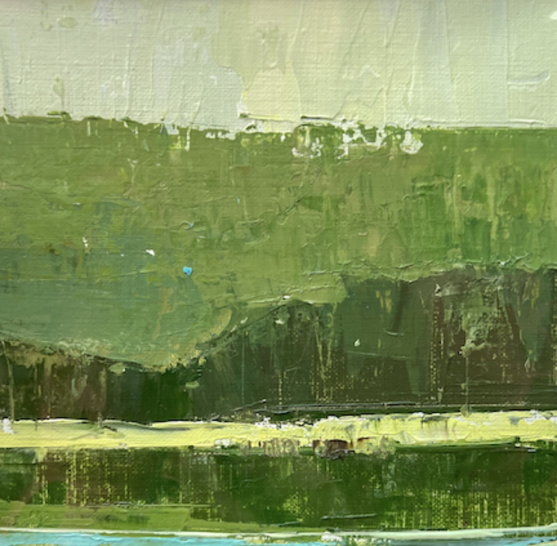 River, Hill, Sky. Study by Kathy Gale
