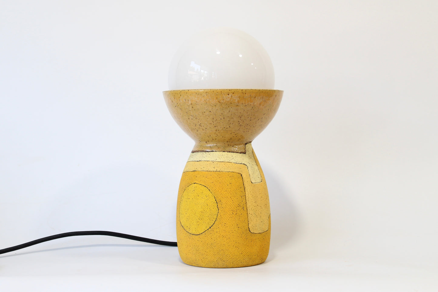 Yellow Tabletop Lamp by Maya Melissa Rumsey