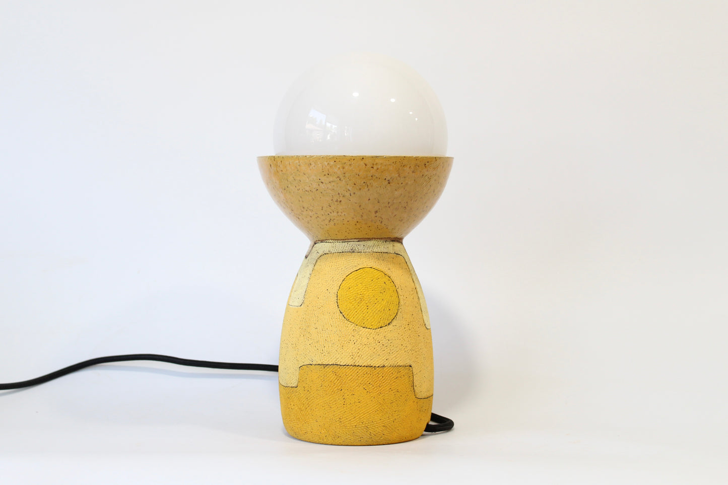Yellow Tabletop Lamp by Maya Melissa Rumsey