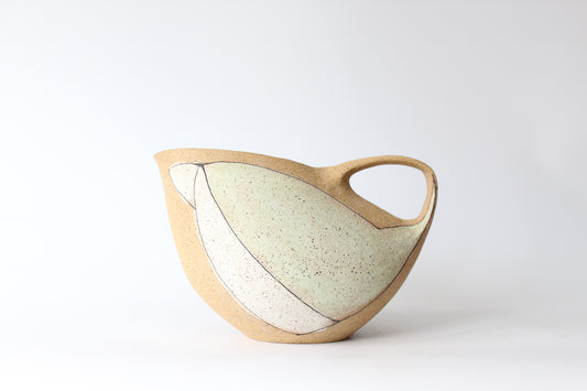 Light Teal Bird Pitcher by Maya Melissa Rumsey