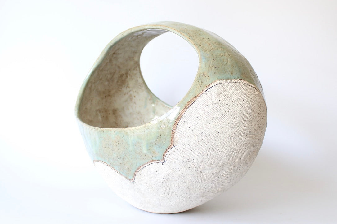 Large Hand Built Cloud Basket Bowl by Maya Melissa Rumsey