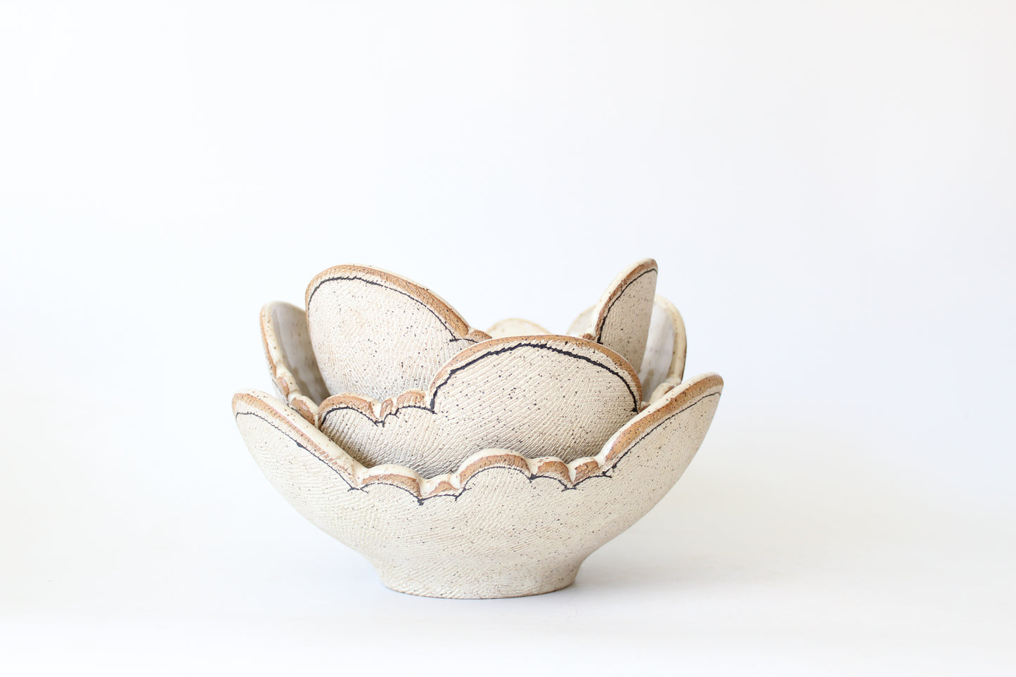 Three Stacking Cloud Bowls by Maya Melissa Rumsey