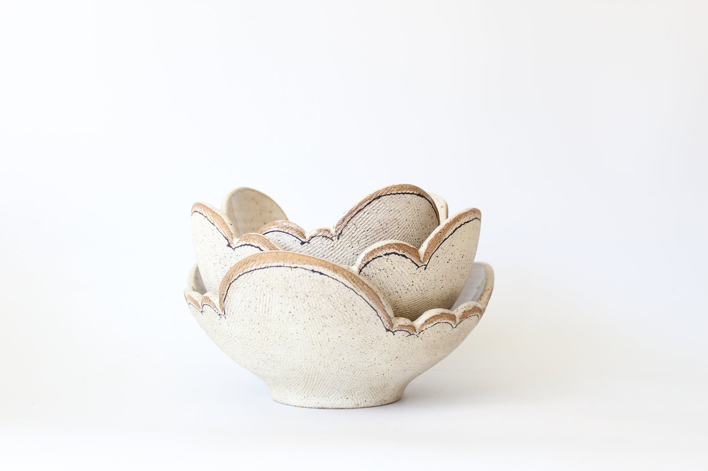 Three Stacking Cloud Bowls by Maya Melissa Rumsey