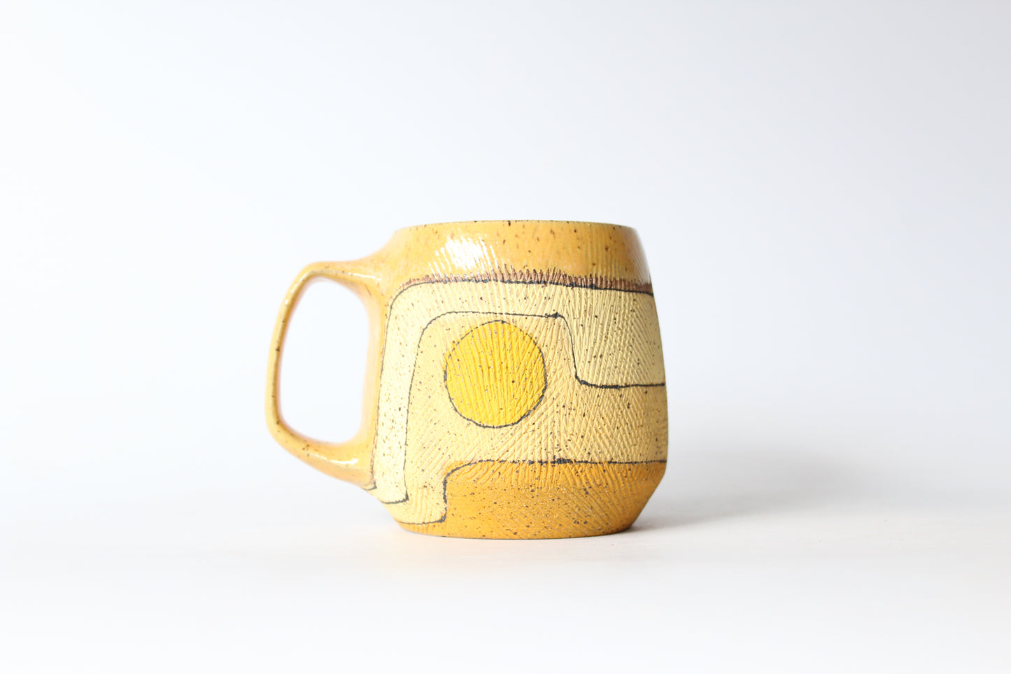 Large Yellow Mug - MMR004 by Maya Melissa Rumsey
