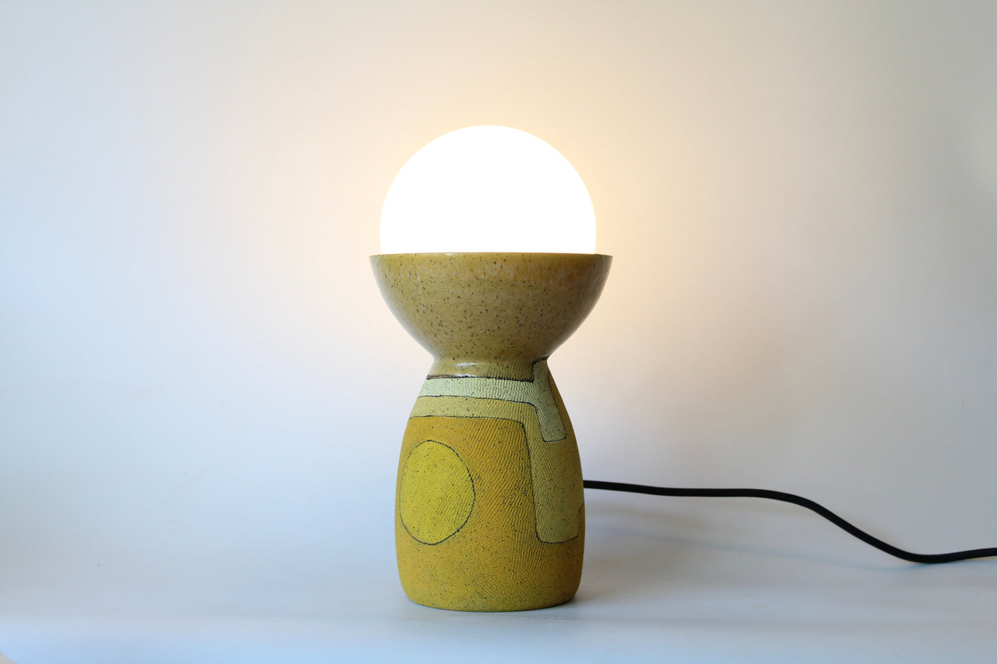 Yellow Tabletop Lamp by Maya Melissa Rumsey