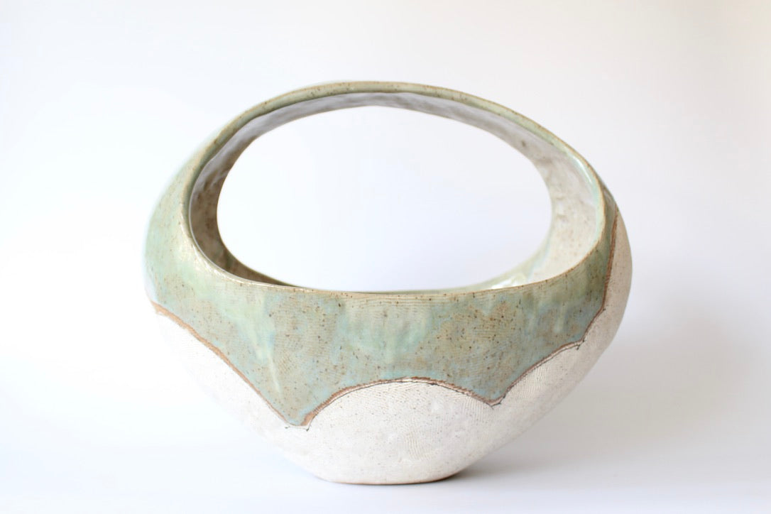 Large Hand Built Cloud Basket Bowl by Maya Melissa Rumsey
