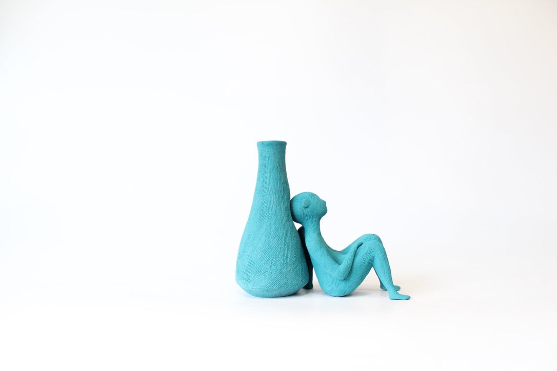 Teal Buddy Bud Vase by Maya Melissa Rumsey