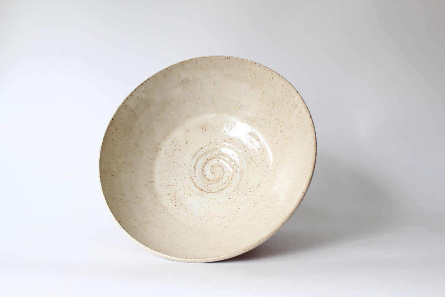 Red Flower Pedestal Bowl by Maya Melissa Rumsey