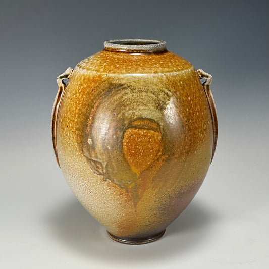 Soda fired vase by Chris Kelsey