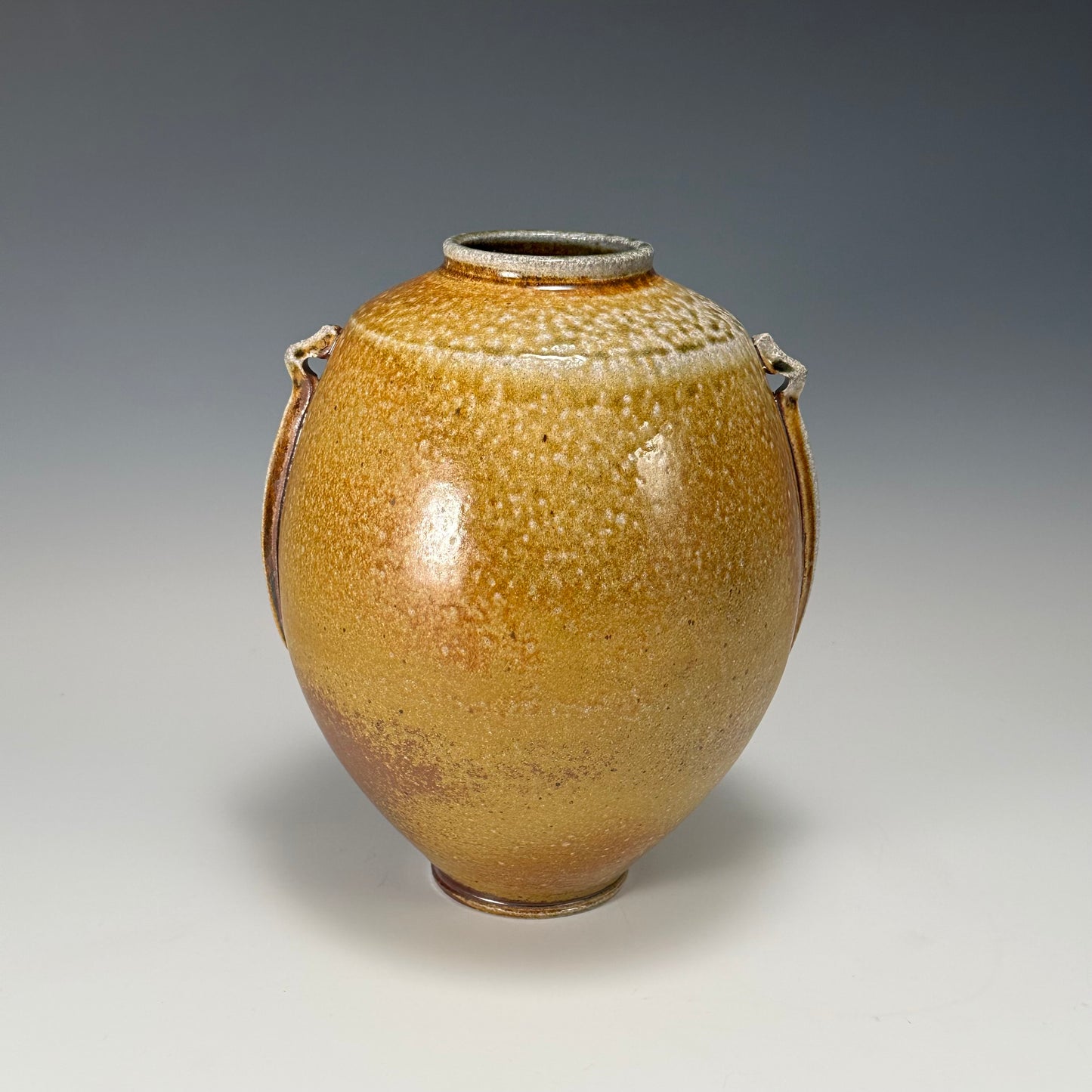 Soda fired vase by Chris Kelsey