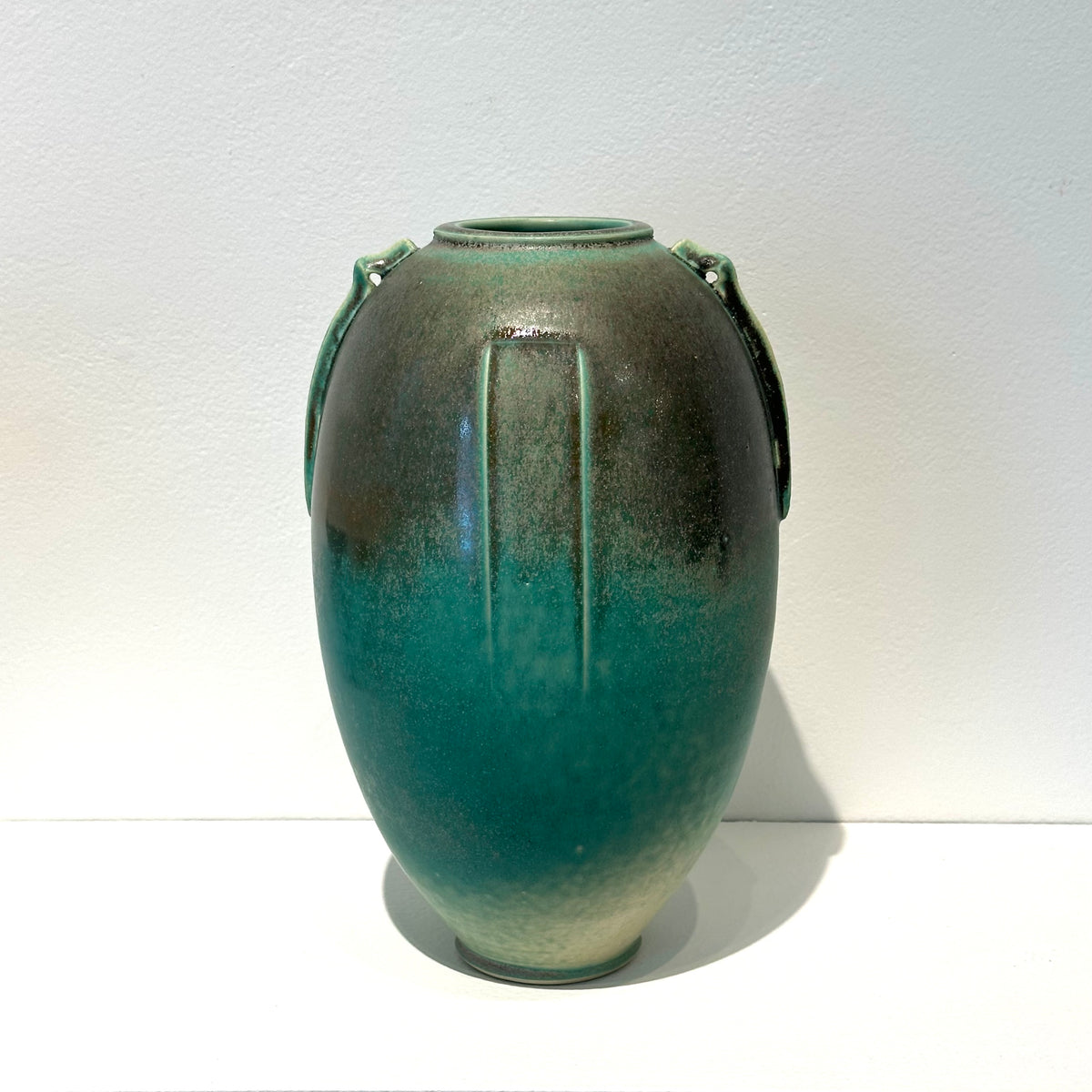 Lobed Vase Green by Chris Kelsey