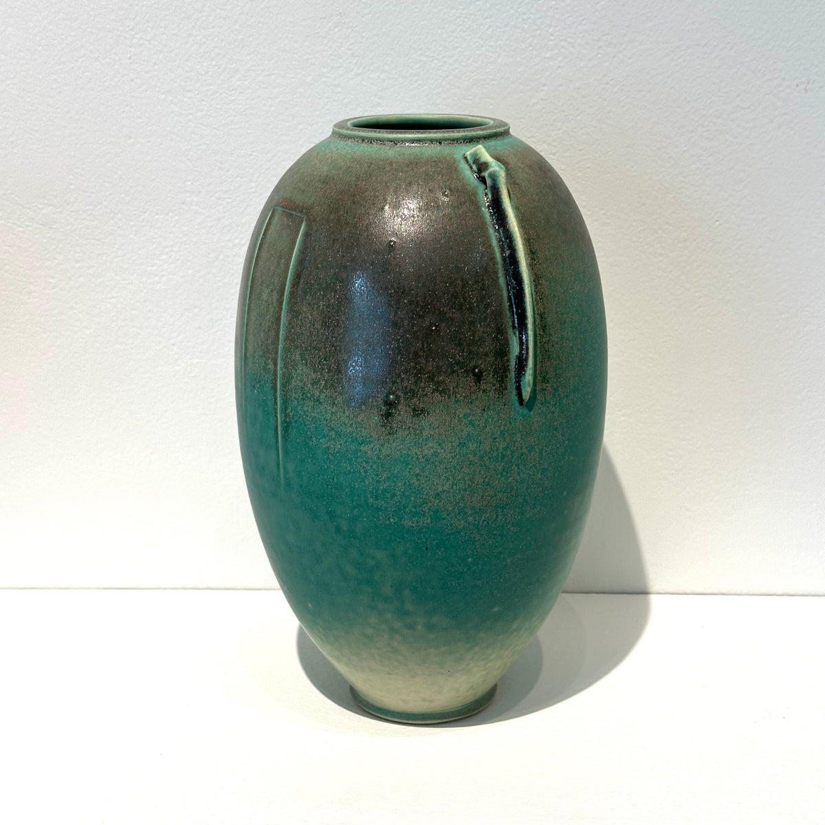 Lobed Vase Green by Chris Kelsey